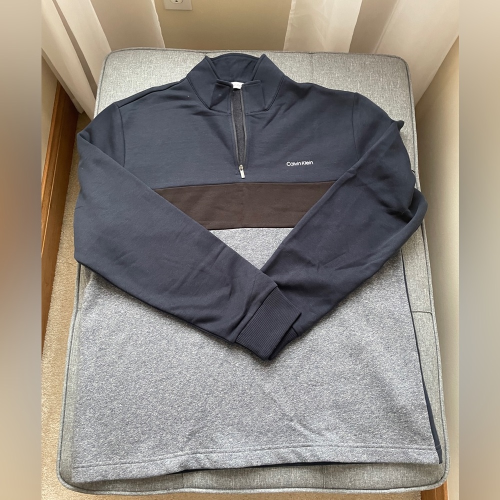 Men’s Calvin Klein 3/4 Zip Pullover Sz Large